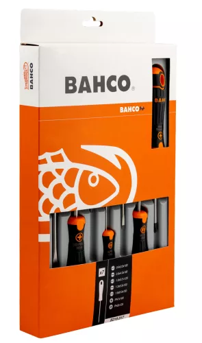 BAHCOFit csavarhúzó készlet, lapos-PH (7 részes)
