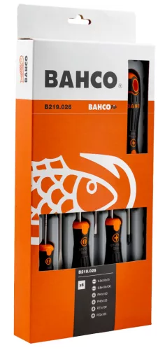 BAHCOFit csavarhúzó készlet, lapos-PH-PZ (6 részes)