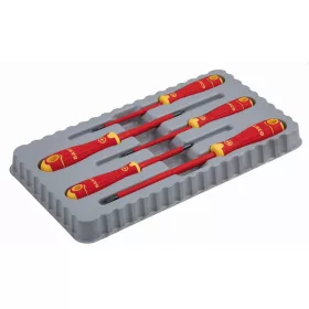 Set șurubelnițe izolate BAHCOFIT, Flat-PZ (5 bucăți)