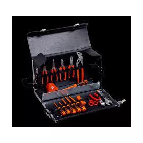  Set de scule electrician BAHCO cu 16 piese în cutie de piele