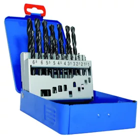 ECEF Fémcsigafúró készlet HSS-R 1-10 mm 19 részes