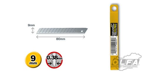 OLFA ASB-10 Standard tartalékpenge, 9 mm (10 db)